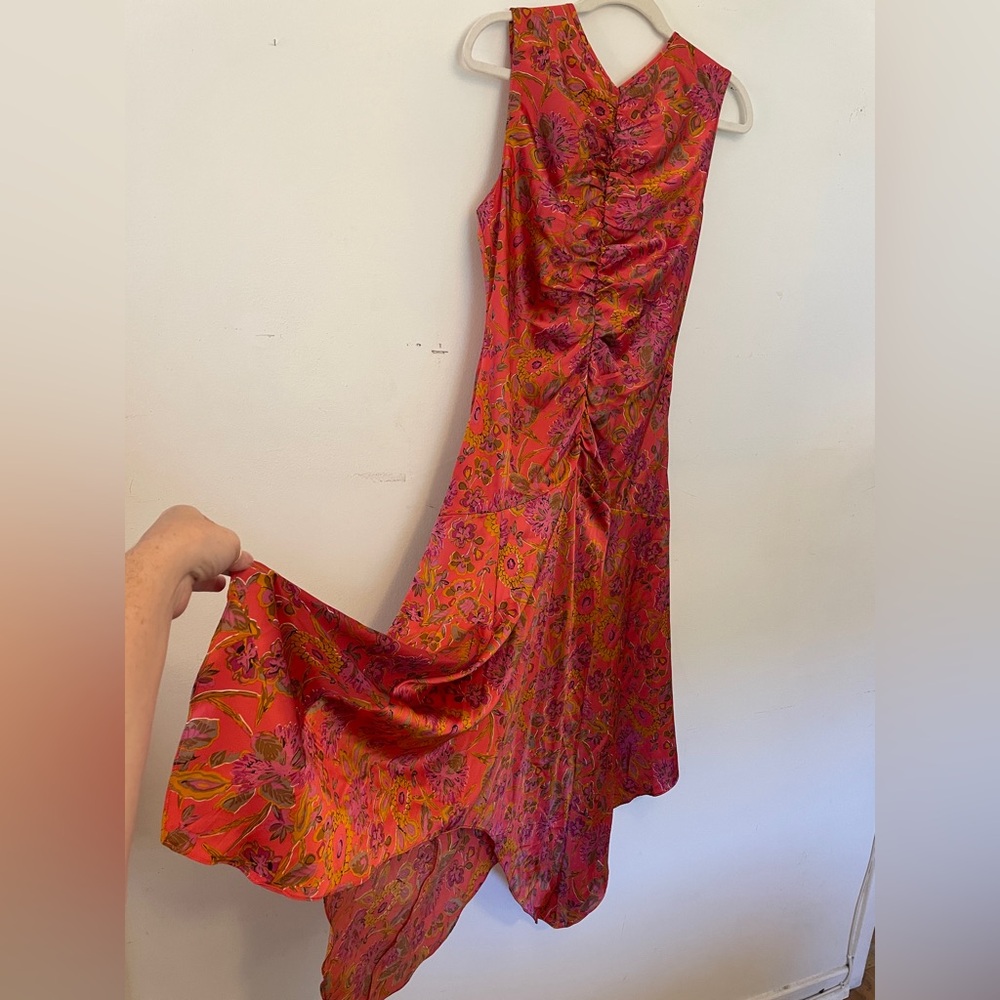Melloday Floral Satin Dress
